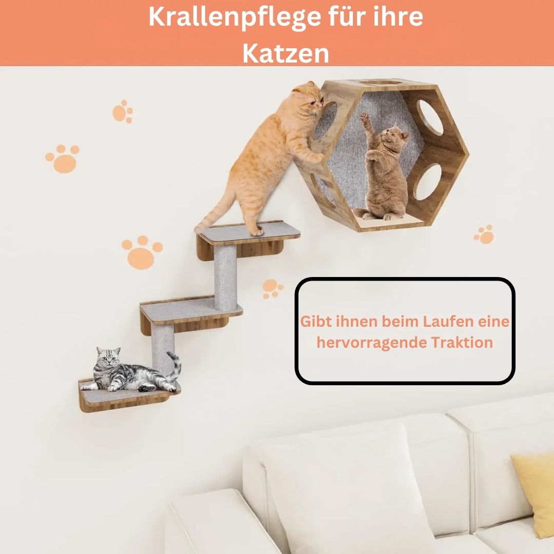 Selbstklebende Kratzmatte für Katzen, zuschneidbar, Kratzteppich, Haustiere - Argo-Odyssee