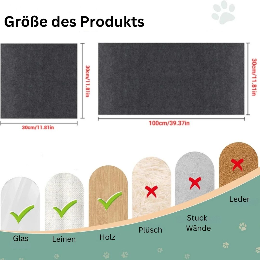 Selbstklebende Kratzmatte für Katzen, zuschneidbar, Kratzteppich, Haustiere - Argo-Odyssee