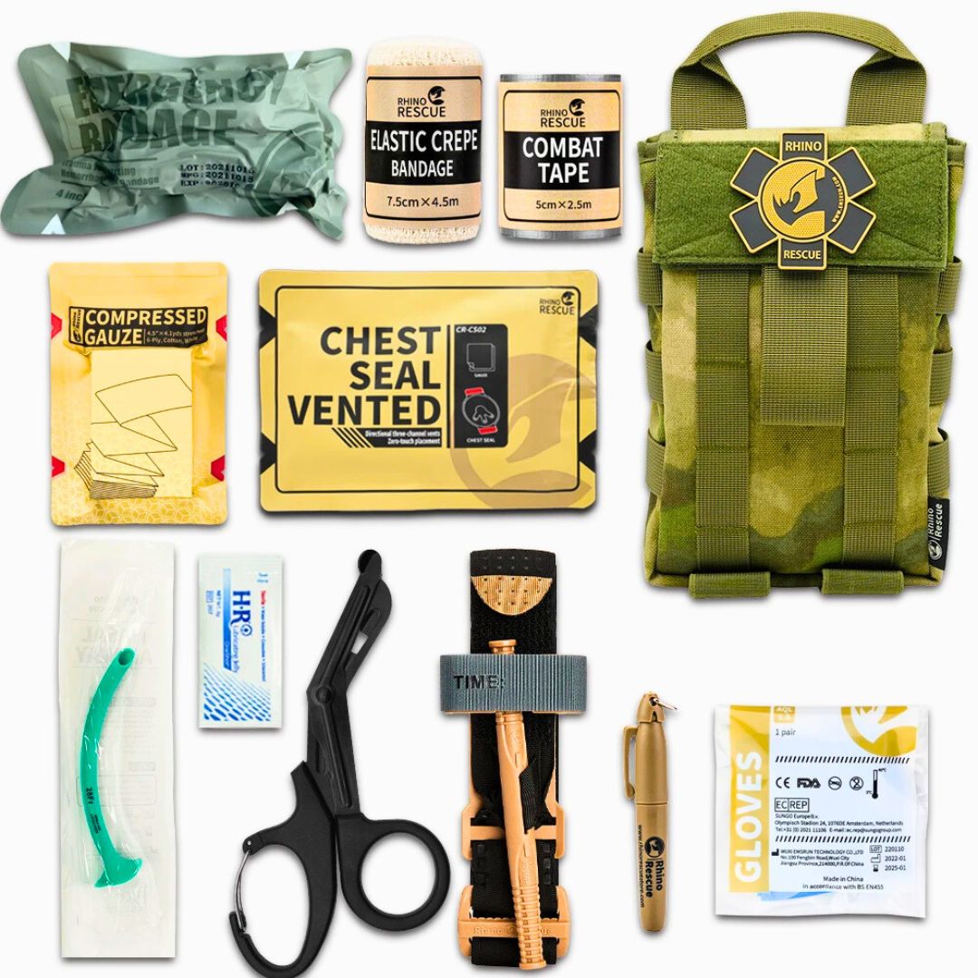 Rhino Rescue Taktisches Erste-Hilfe-Set, IFAK mit Molle, Survival Tasche Überleben - Argo-Odyssee