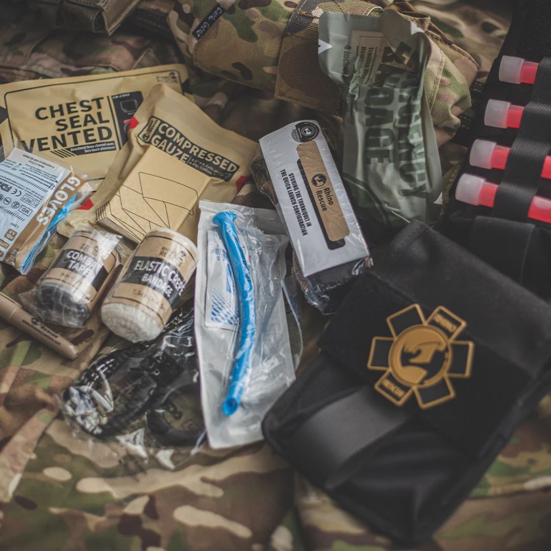 Rhino Rescue Taktisches Erste-Hilfe-Set, IFAK mit Molle, Survival Tasche Überleben - Argo-Odyssee