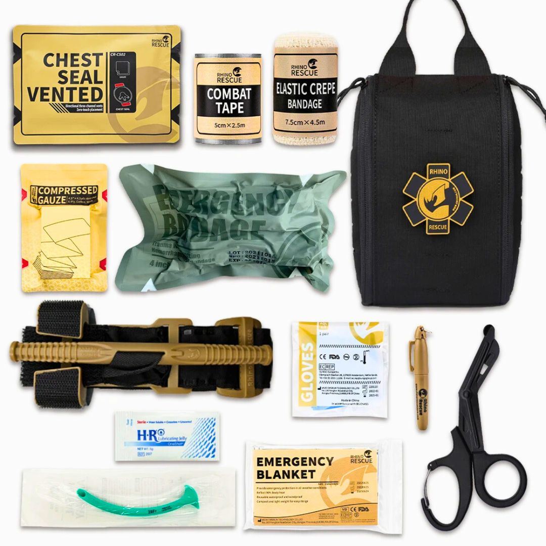 Rhino Rescue Taktisches Erste-Hilfe-Set, IFAK mit Molle, Survival Tasche Überleben - Argo-Odyssee