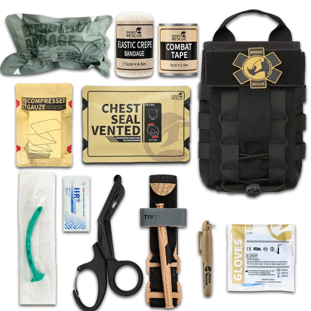 Rhino Rescue Taktisches Erste-Hilfe-Set, IFAK mit Molle, Survival Tasche Überleben - Argo-Odyssee