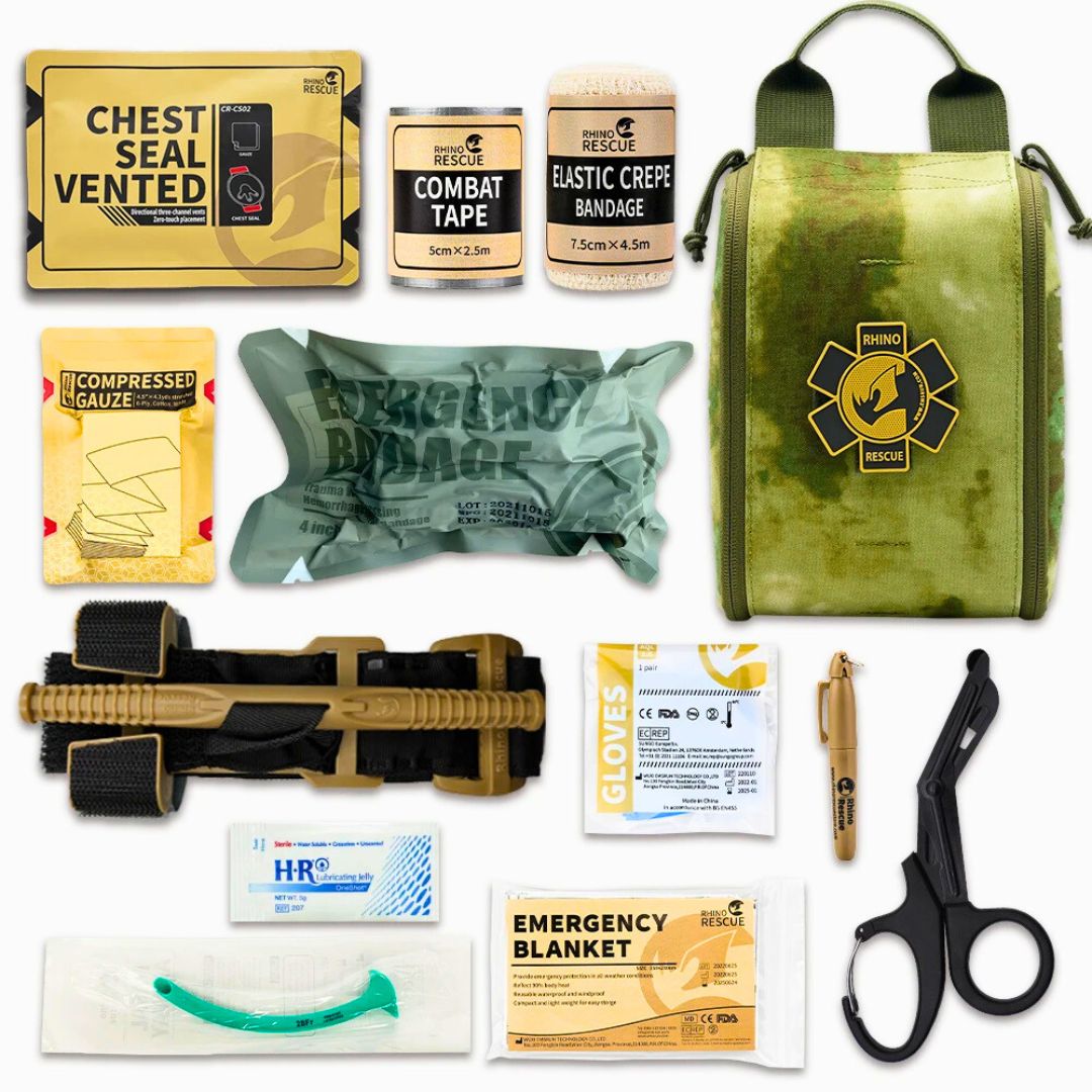 Rhino Rescue Taktisches Erste-Hilfe-Set, IFAK mit Molle, Survival Tasche Überleben - Argo-Odyssee