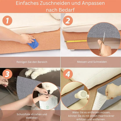 Selbstklebende Kratzmatte für Katzen, zuschneidbar, Kratzteppich, Haustiere - Argo-Odyssee