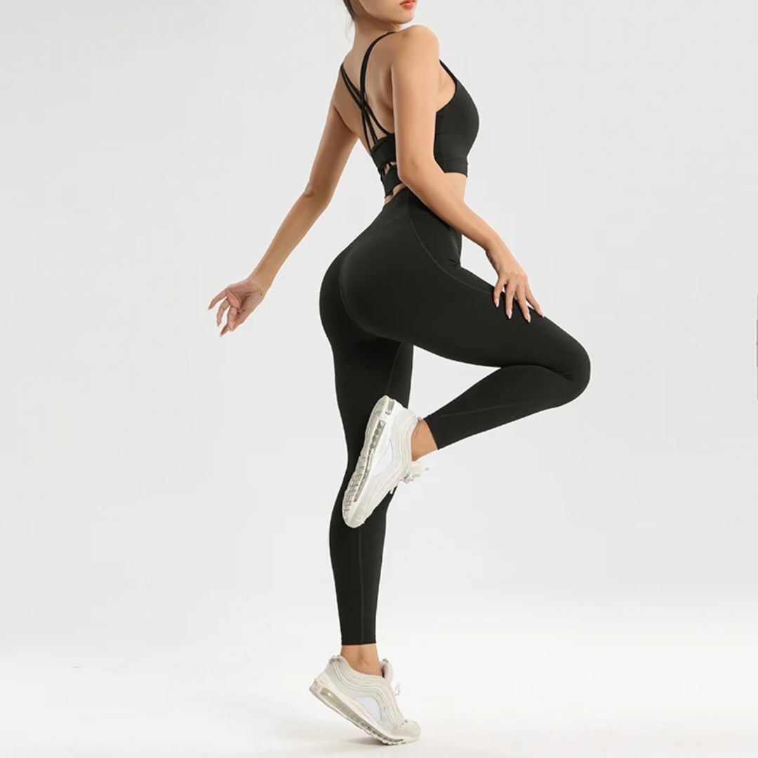 Frauen Fitness-Set, Yoga-BH und enge Trainingshosen für optimalen Komfort und Style - Argo-Odyssee