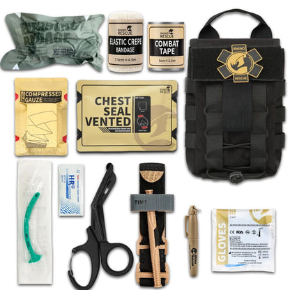 Rhino Rescue Taktisches Erste-Hilfe-Set, IFAK mit Molle, Survival Tasche Überleben - Argo-Odyssee