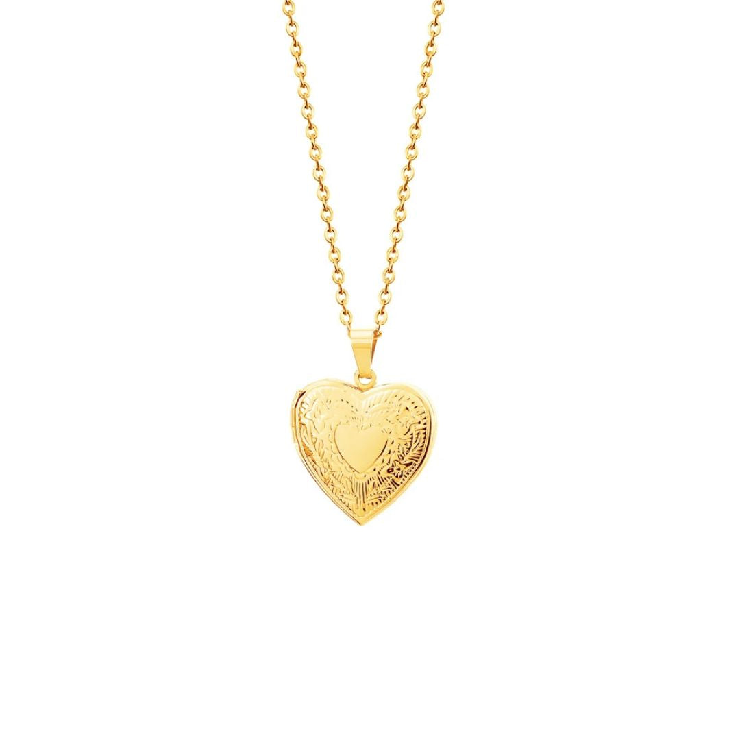 Personalisierte Foto Herz Locket Anhänger Halskette – Einzigartiges Souvenir Geschenk - Argo-Odyssee