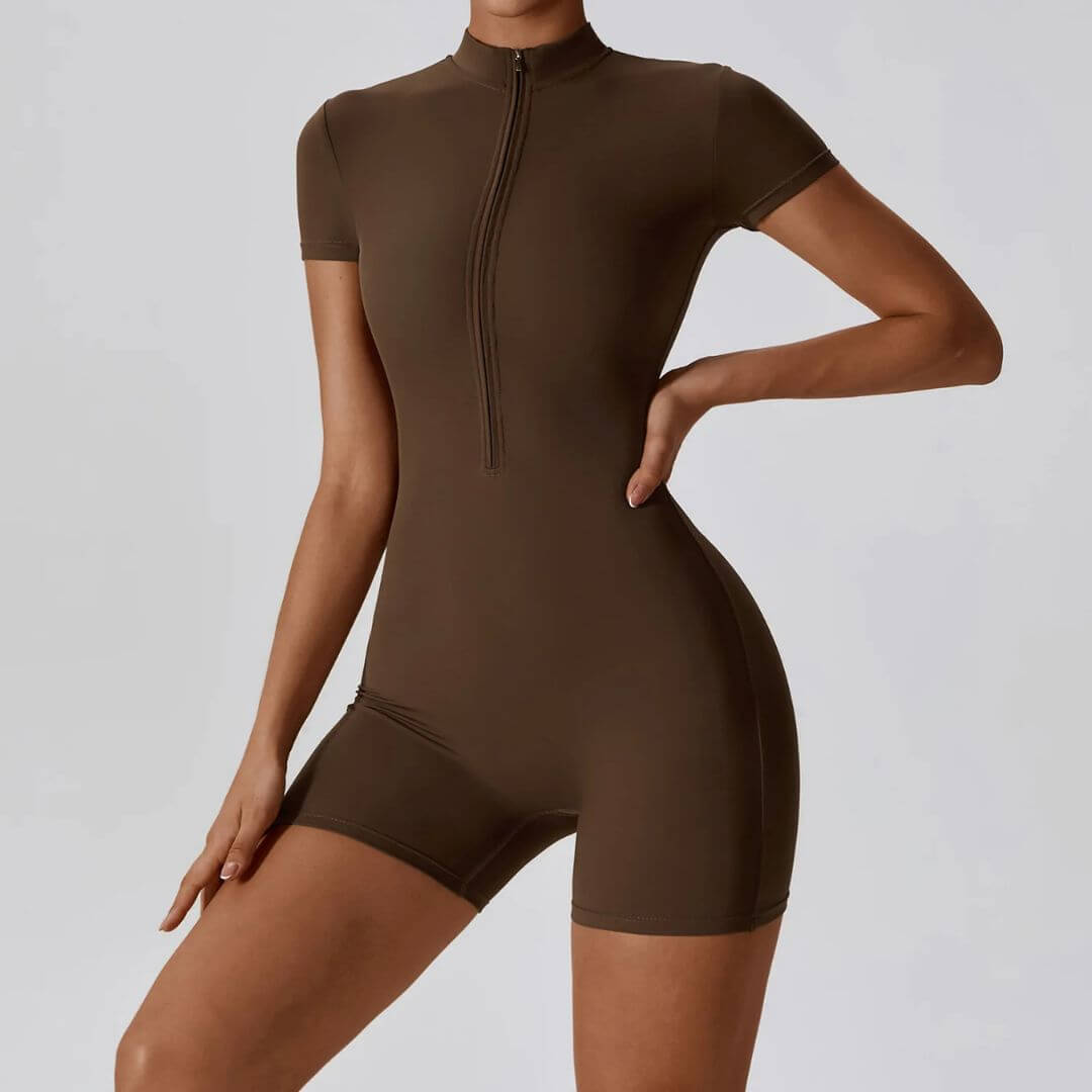 Eleganter Sommer-Yoga-Bodysuit für Frauen – Perfekt für Fitness und Tanz - Argo-Odyssee